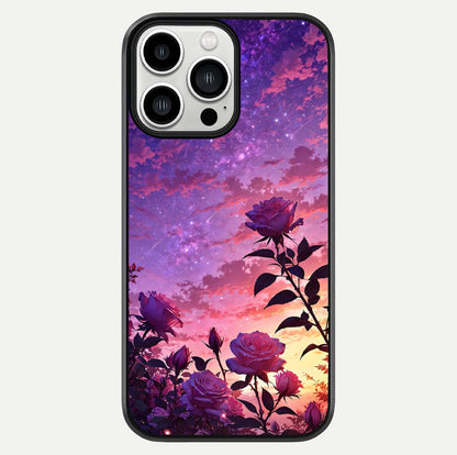 Starlit Rose Twilight Glass Case For iPhone 13 Pro Max by Custom World