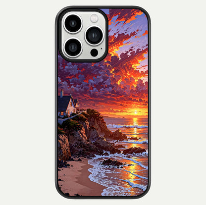 Sunset House By Sea Glass Case For iPhone 13 Pro Max by Custom World