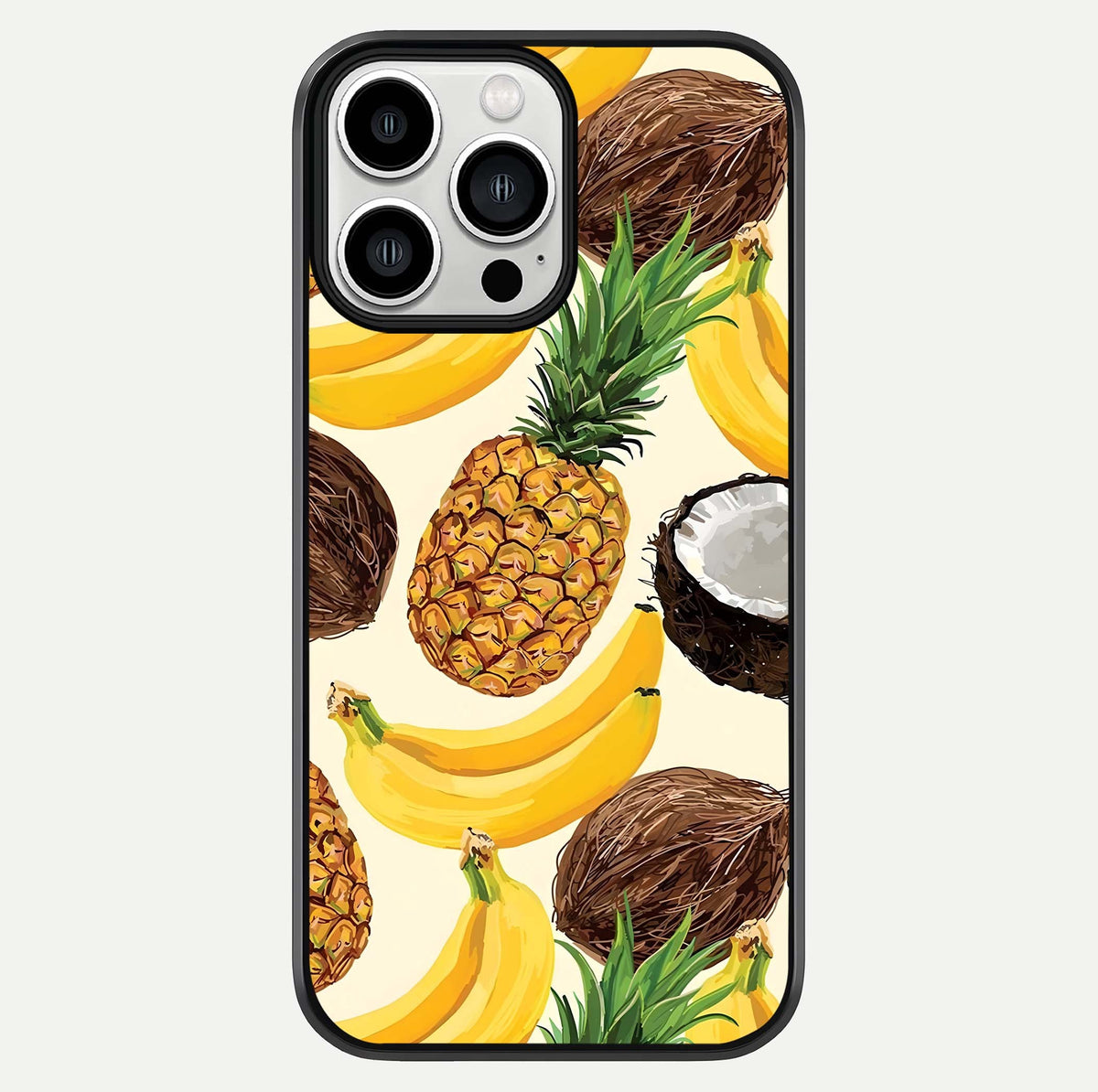 Triple Flowers With Sky Glass Case For iPhone 13 Pro Max by Custom World