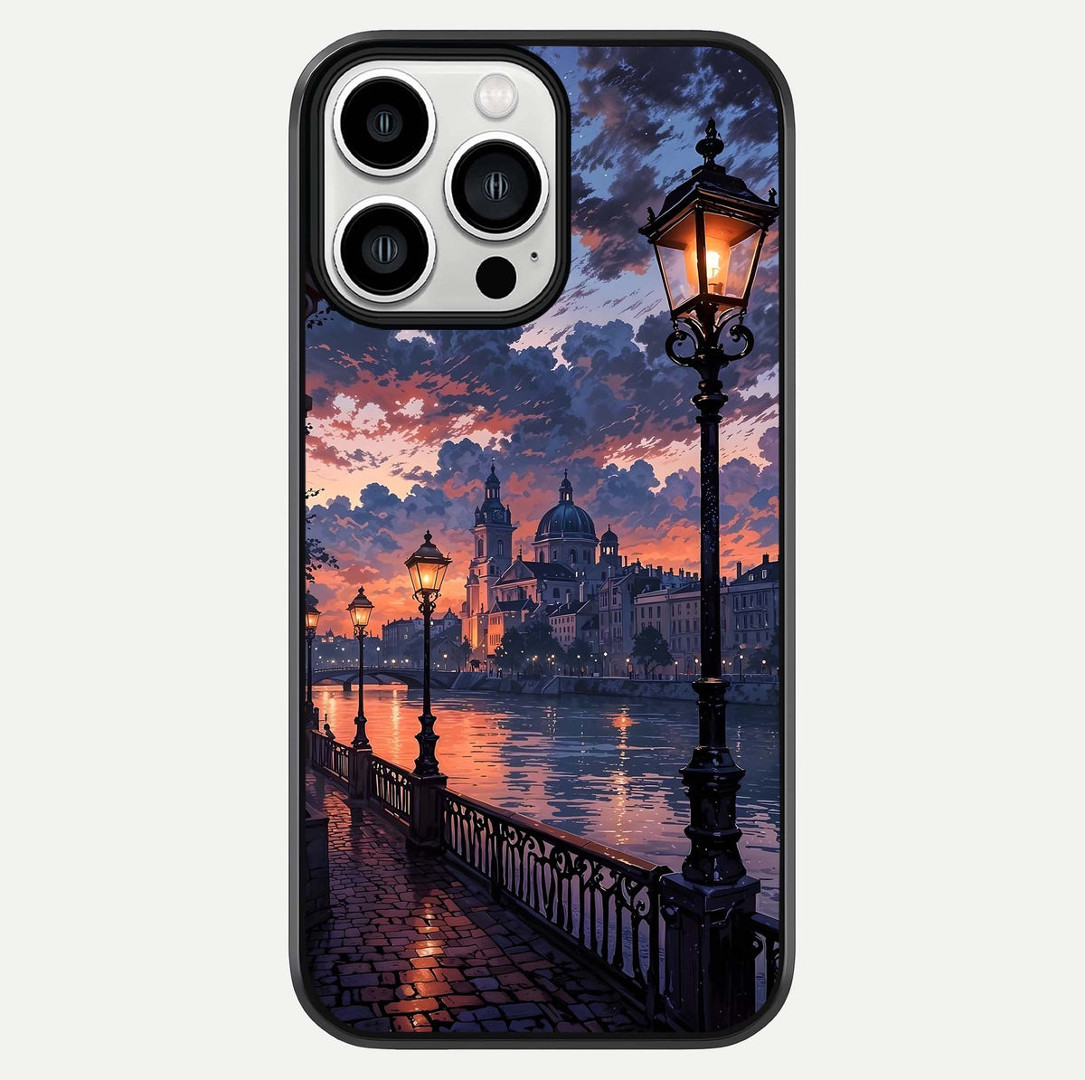 Twilight Garden Swing Glass Case For iPhone 13 Pro Max by Custom World