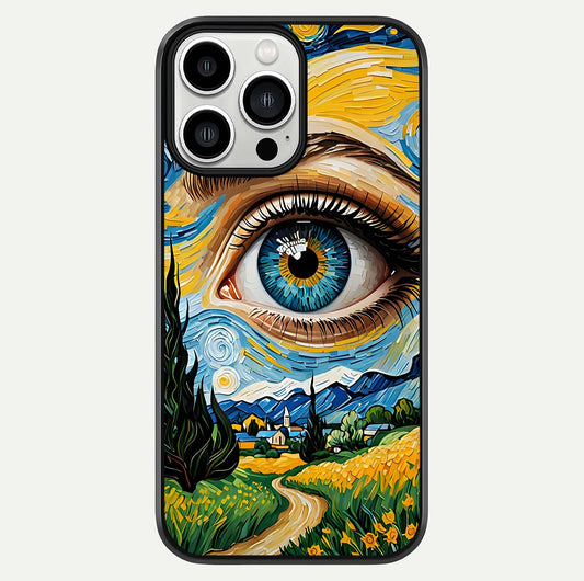 Van Gogh Cat Glass Case For iPhone 13 Pro Max by Custom World