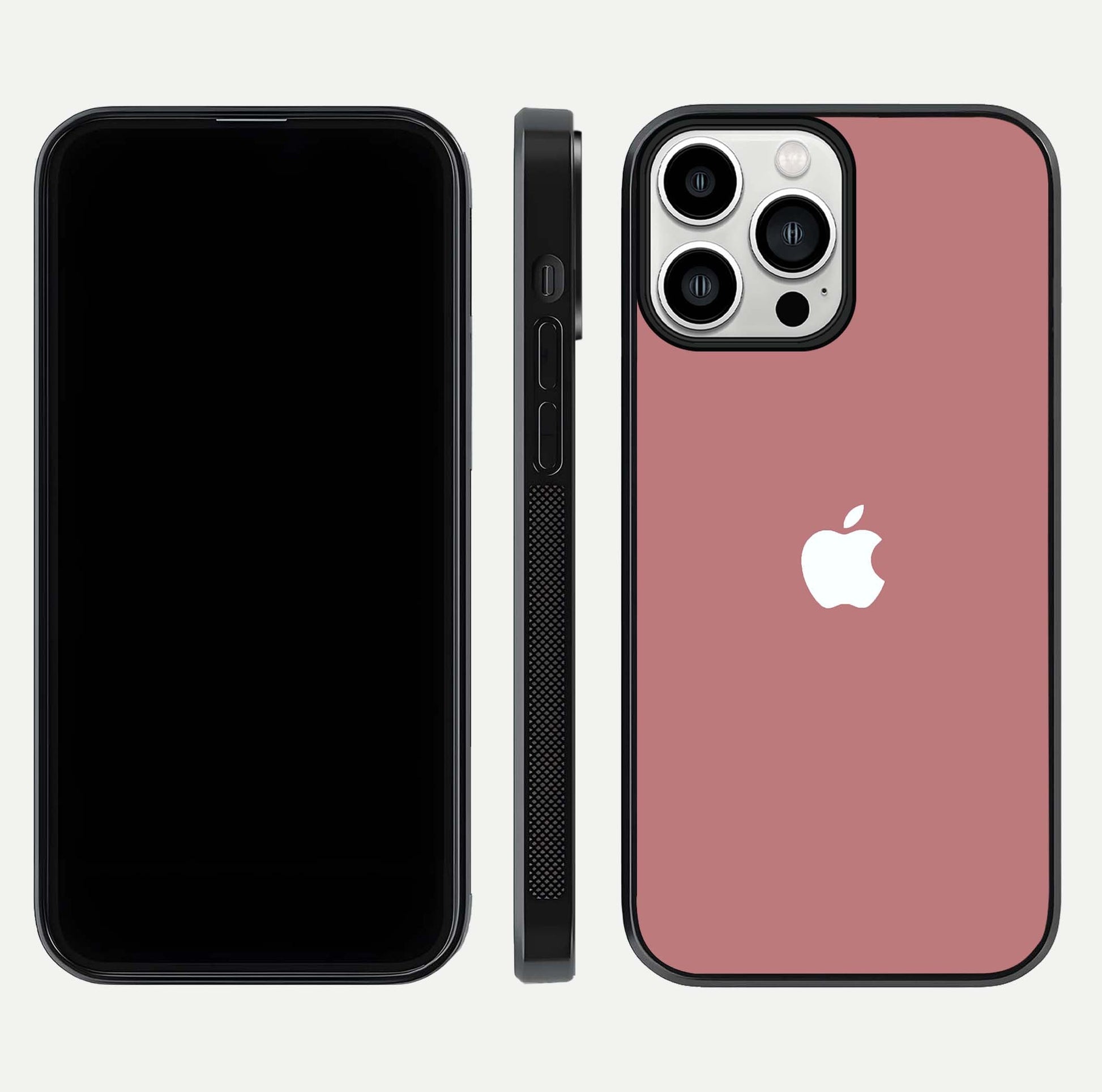 Apple Harmony Glass Case for iPhone 13 Pro Max front and back mockup showing harmony pattern and clean edge design