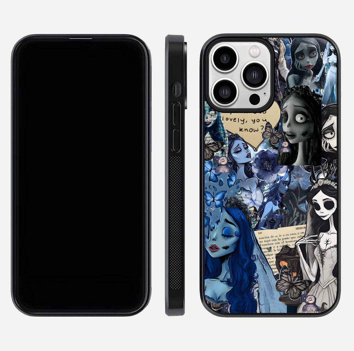 Corpse Bride Posters Glass Case for iPhone 13 Pro Max dual-view layout displaying cinematic tones and HD finish