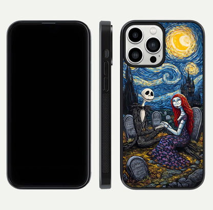 Eternal Night Love Glass Case for iPhone 13 Pro Max dual-view layout displaying HD art and curved polish
