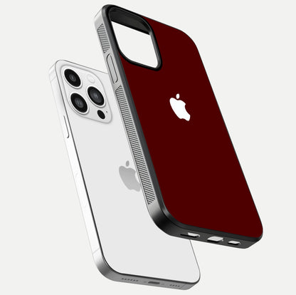 Apple Crimson Core Glass Case for iPhone 13 Pro Max floating mockup with red-gloss effect and metallic Apple design