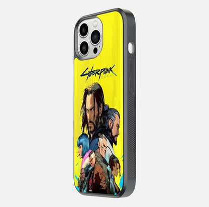 Neon Rebel Genesis Glass Case for iPhone 13 Pro Max side-angle image showing gloss surface and sharp neon tone
