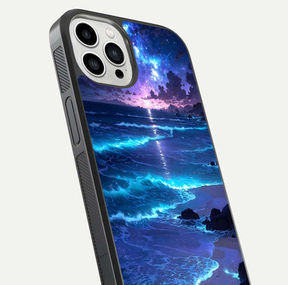 Classic Damn Look Glass Case for iPhone 13 Pro Max close-up highlighting quote text and reflection shine