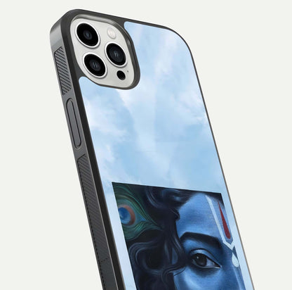 Spring Wing Garden Glass Case for iPhone 13 Pro Max close-up angled shot highlighting petal details and reflection