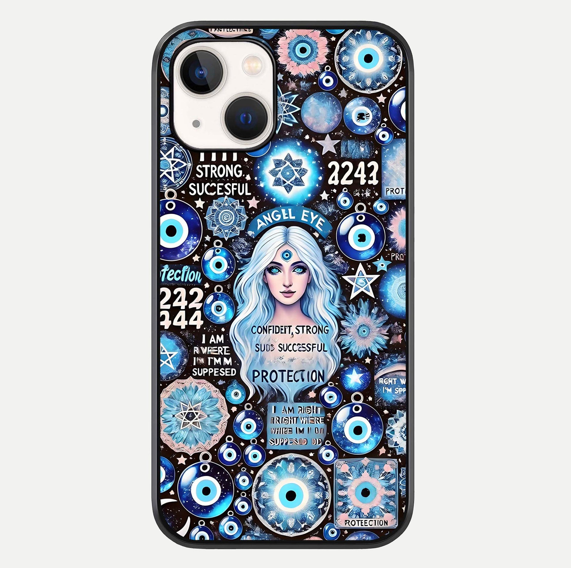 Angel Aura Shield Glass Case For iPhone 16 Pro by Custom World