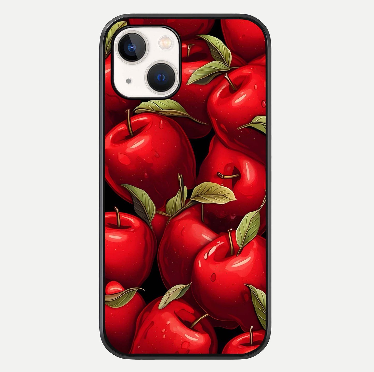 Apple Pattern Glass Case For iPhone 16 Pro by Custom World