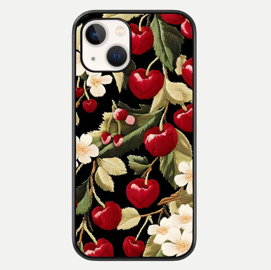Bloom Thread Art Glass Case For iPhone 16 Pro by Custom World