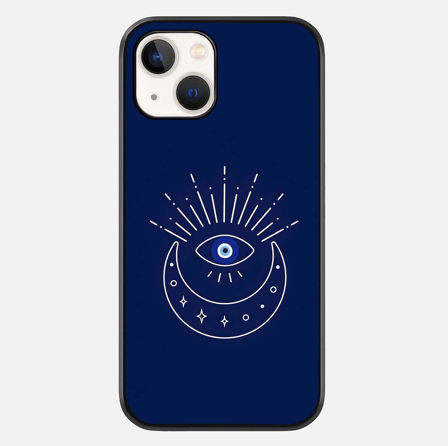 Blue Evil Eye Glass Case For iPhone 16 Pro by Custom World