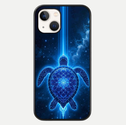 Blue Galaxy Turtle Glass Case For iPhone 16 Pro by Custom World
