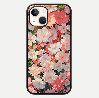 Blush Bloom Field Glass Case For iPhone 16 Pro by Custom World
