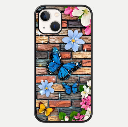 Brick Bloom Flight Glass Case For iPhone 14 by Custom World