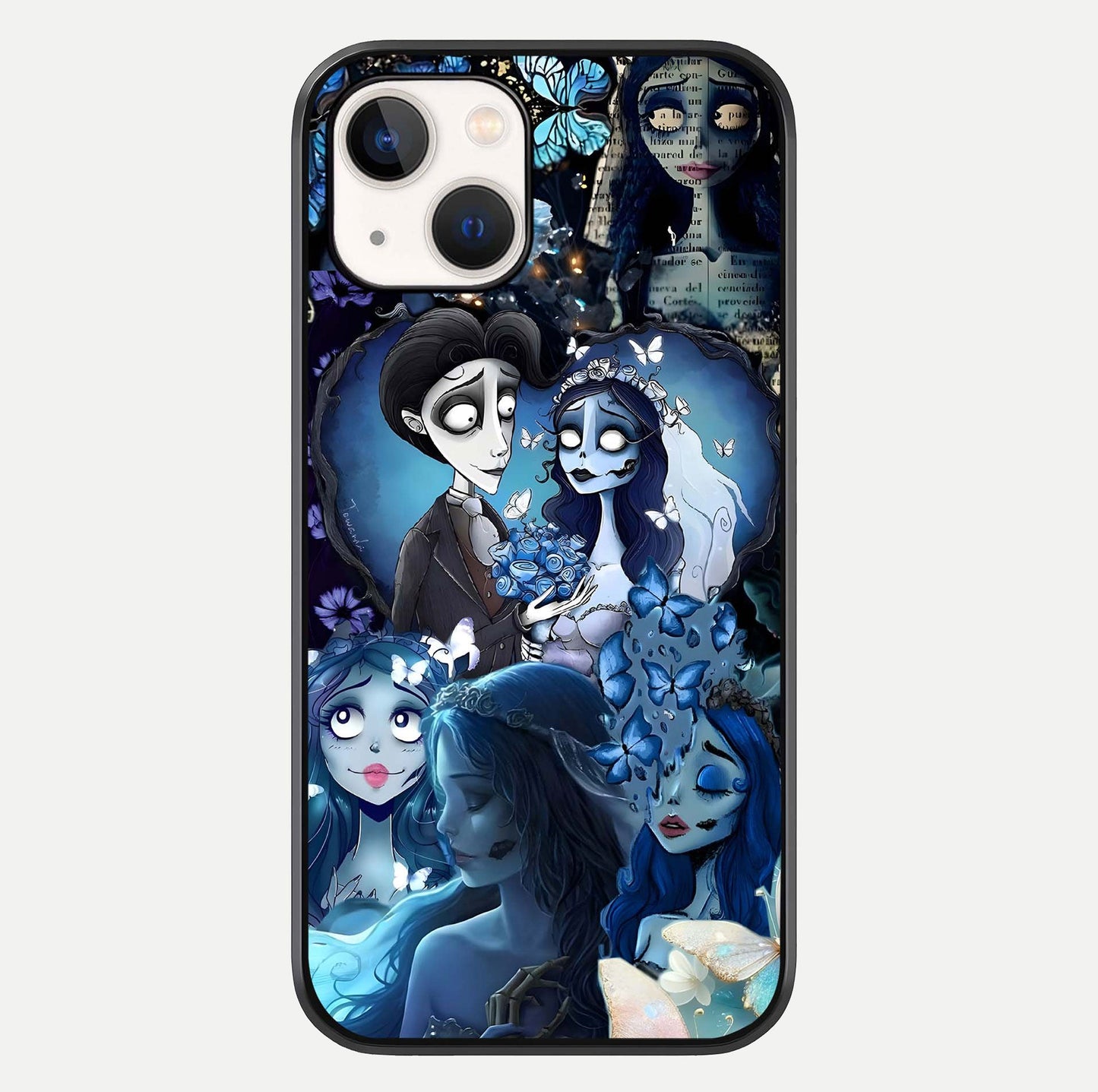 Butterfly Ghost Soul Glass Case For iPhone 14 by Custom World