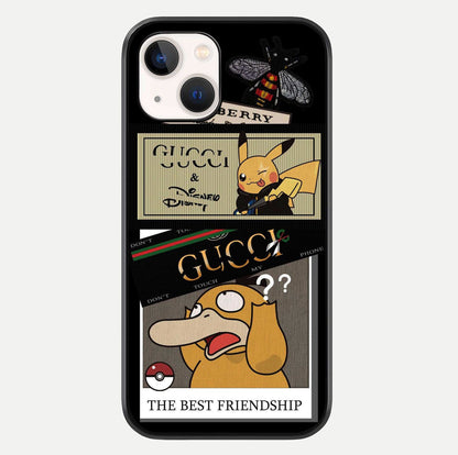 Cartoon Brand Play Mashup Glass Case For iPhone 14 by Custom World