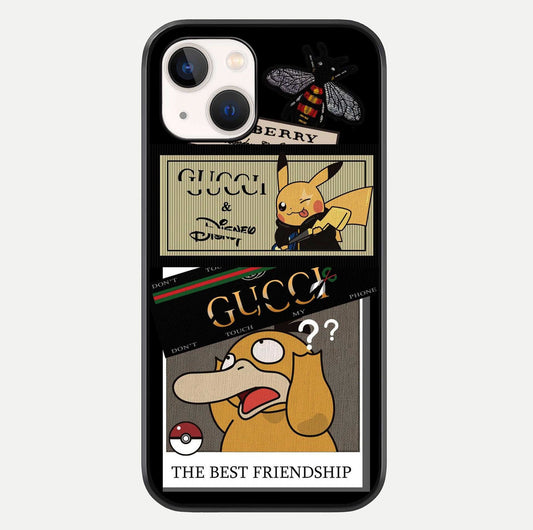 Cartoon Brand Play Mashup Glass Case For iPhone 14 by Custom World