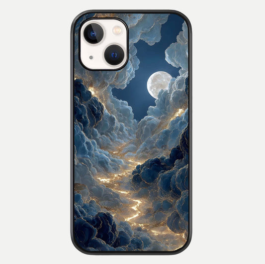 Celestial Cloud Road Glass Case For iPhone 14 by Custom World