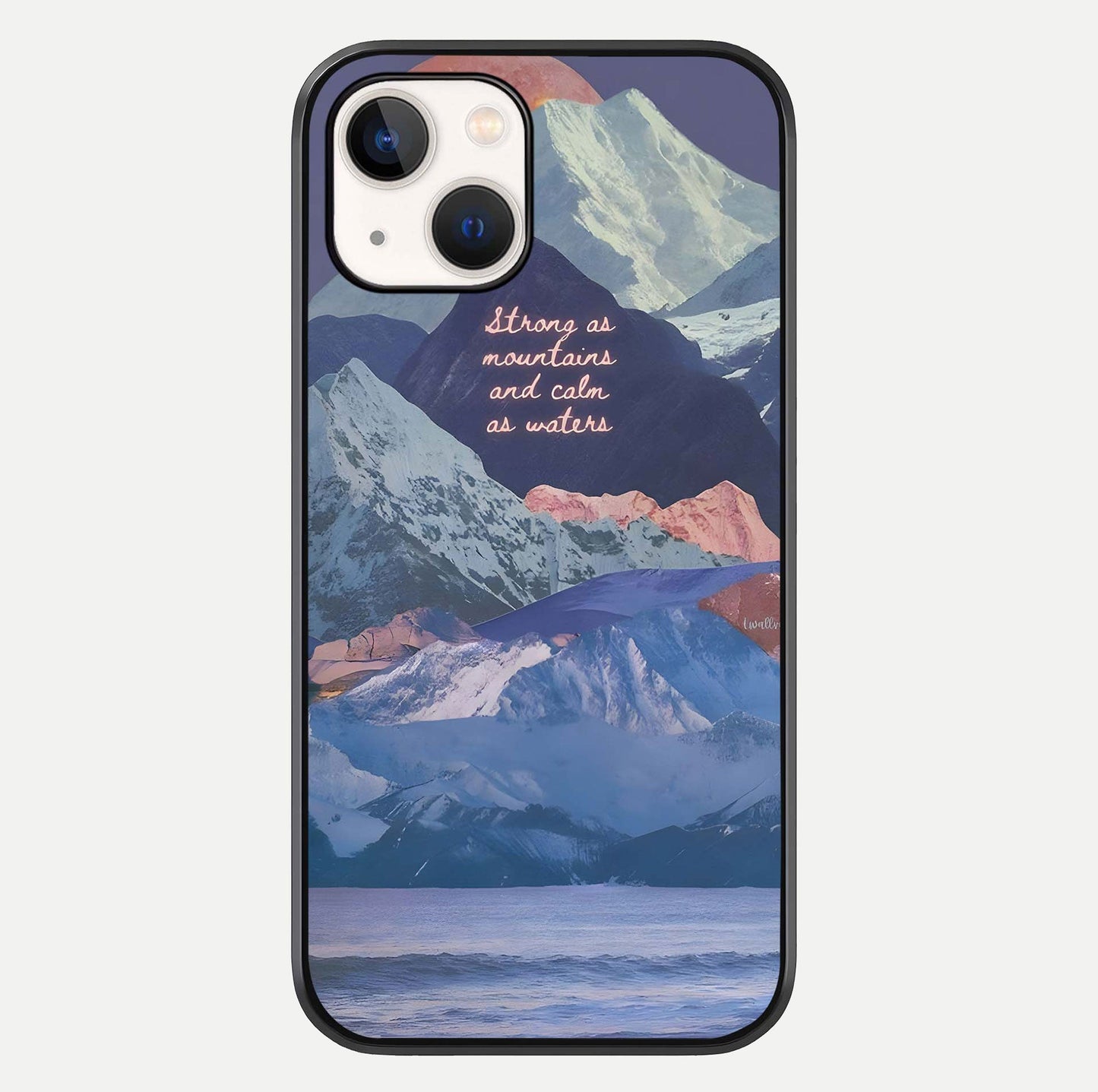 Celestial Mountain Calm Glass Case For iPhone 14 by Custom World