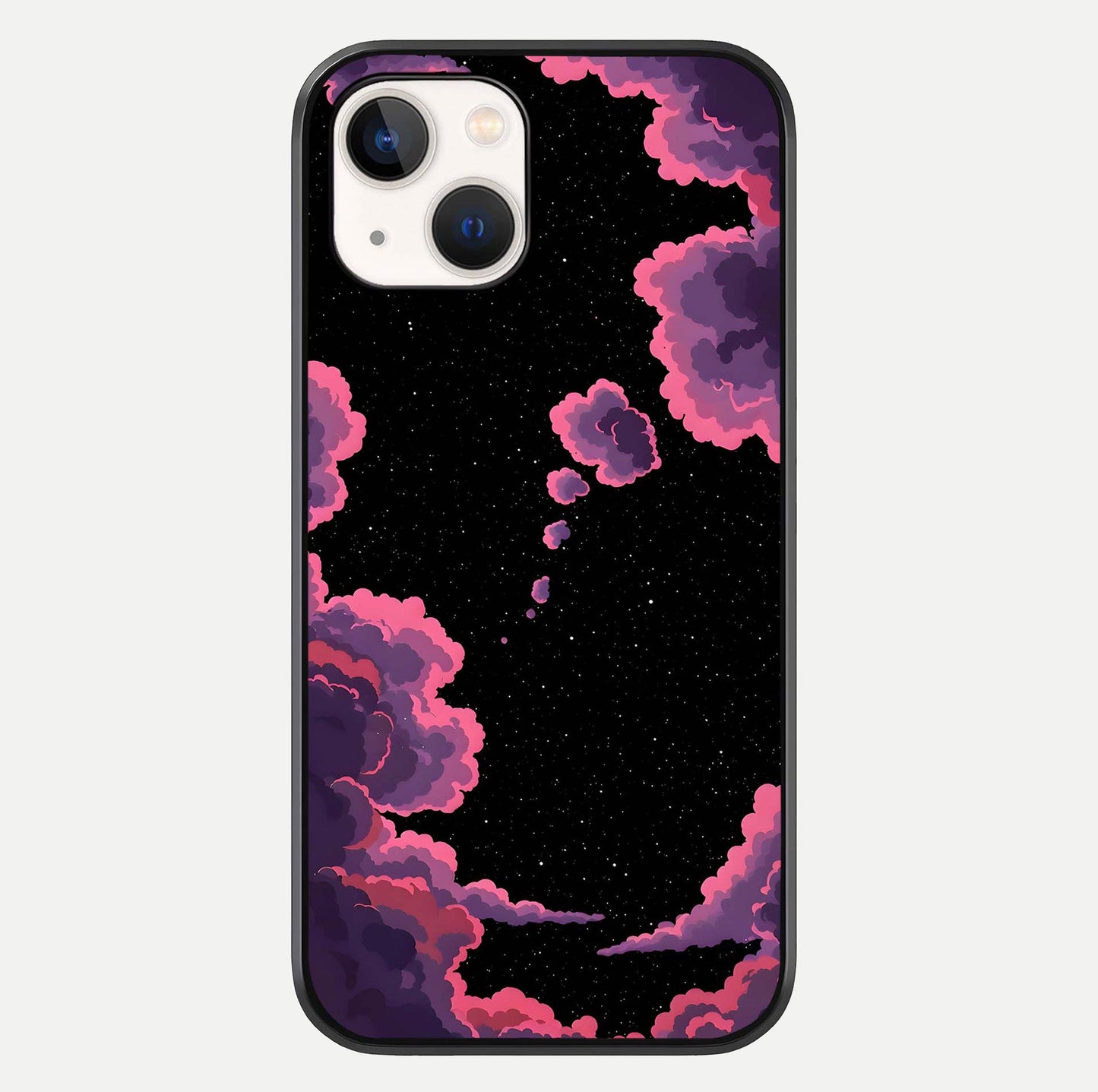 Cosmic Cloud Journey Glass Case For iPhone 14 by Custom World