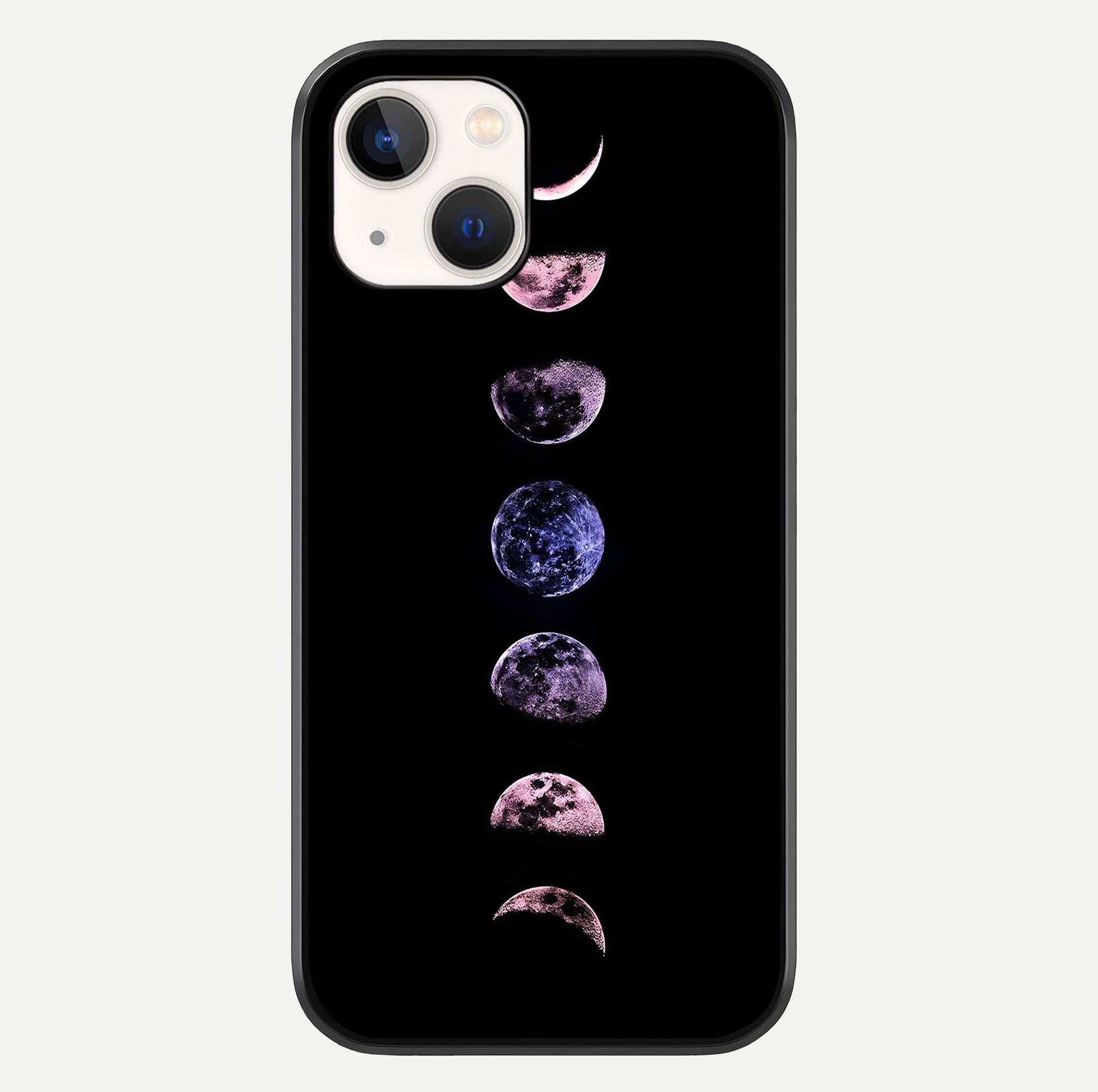Crimson All Planets Glass Case For iPhone 14 by Custom World