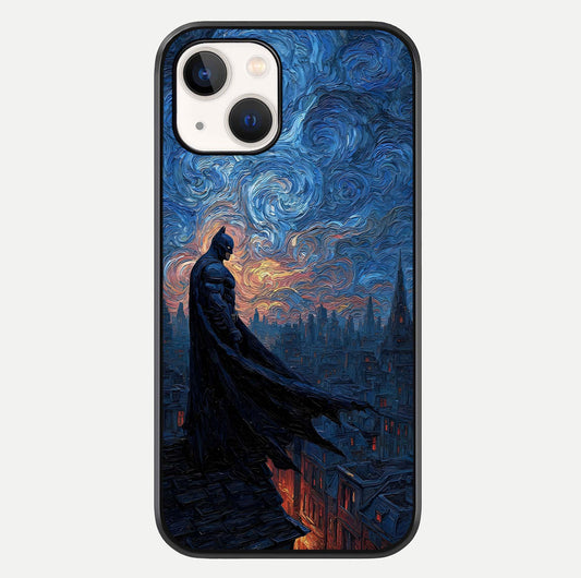 Dark Knight Dusk Glass Case For iPhone 14 by Custom World