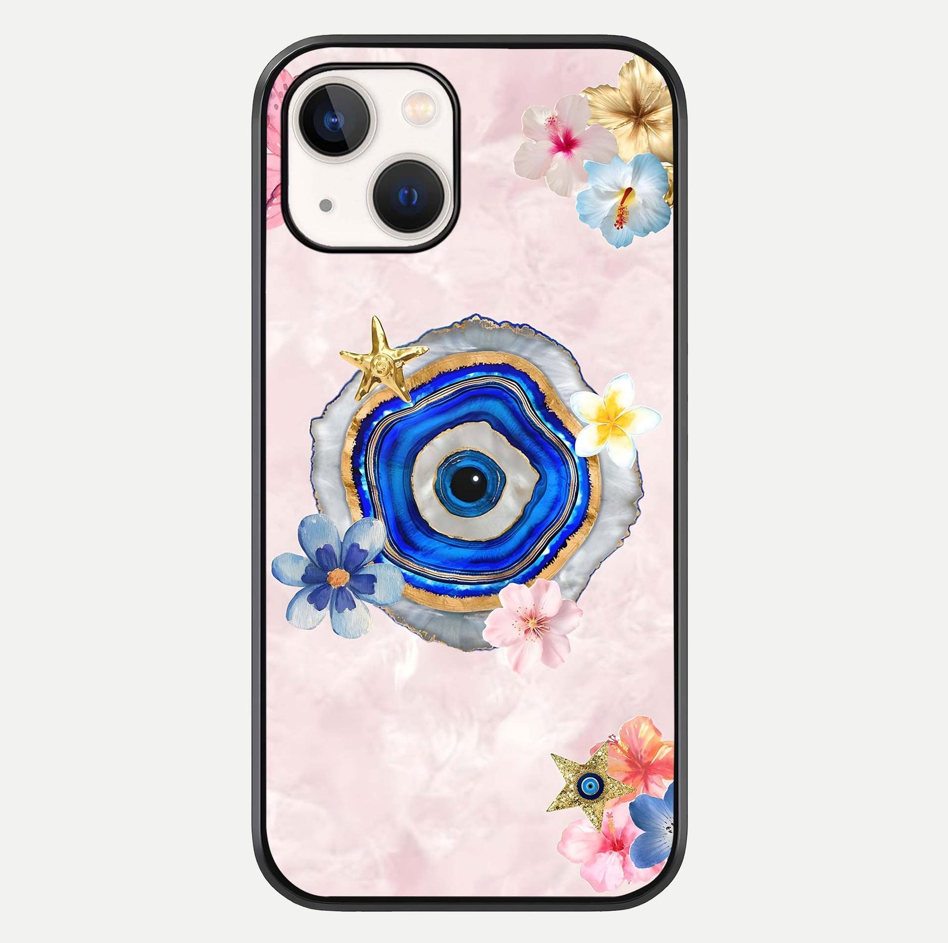Divine Aura Bloom Glass Case For iPhone 14 by Custom World