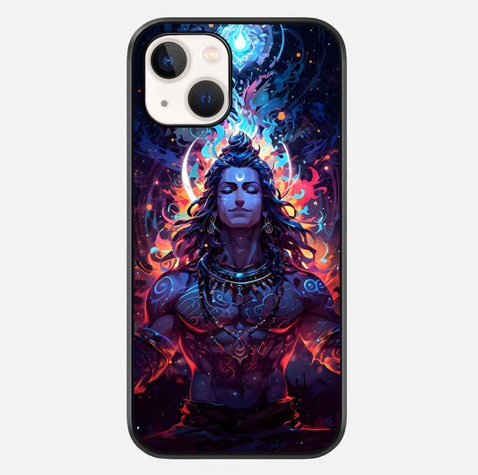 Divine Fire Shiv Glass Case For iPhone 14 by Custom World