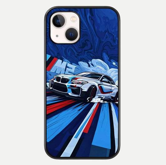 Drift Power Rush Glass Case For iPhone 14 by Custom World
