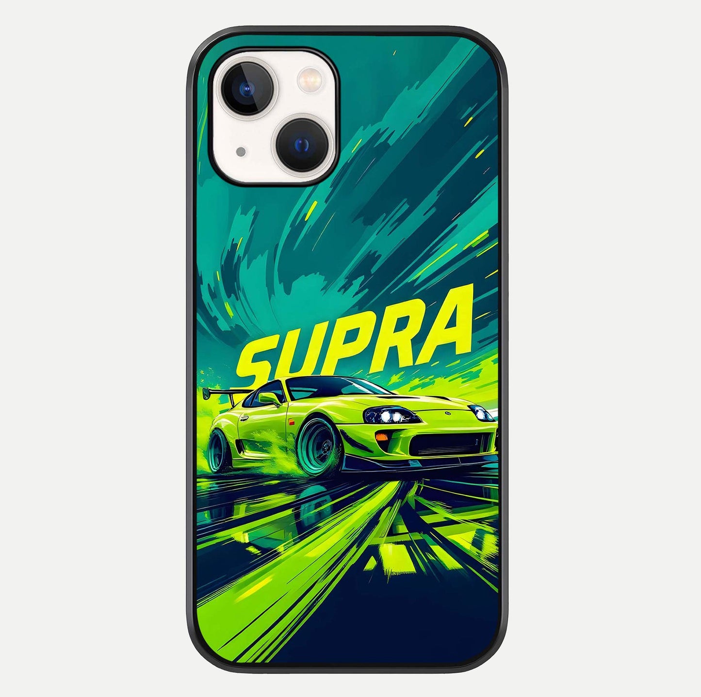 Electric Supra Thunder Glass Case For iPhone 14 by Custom World