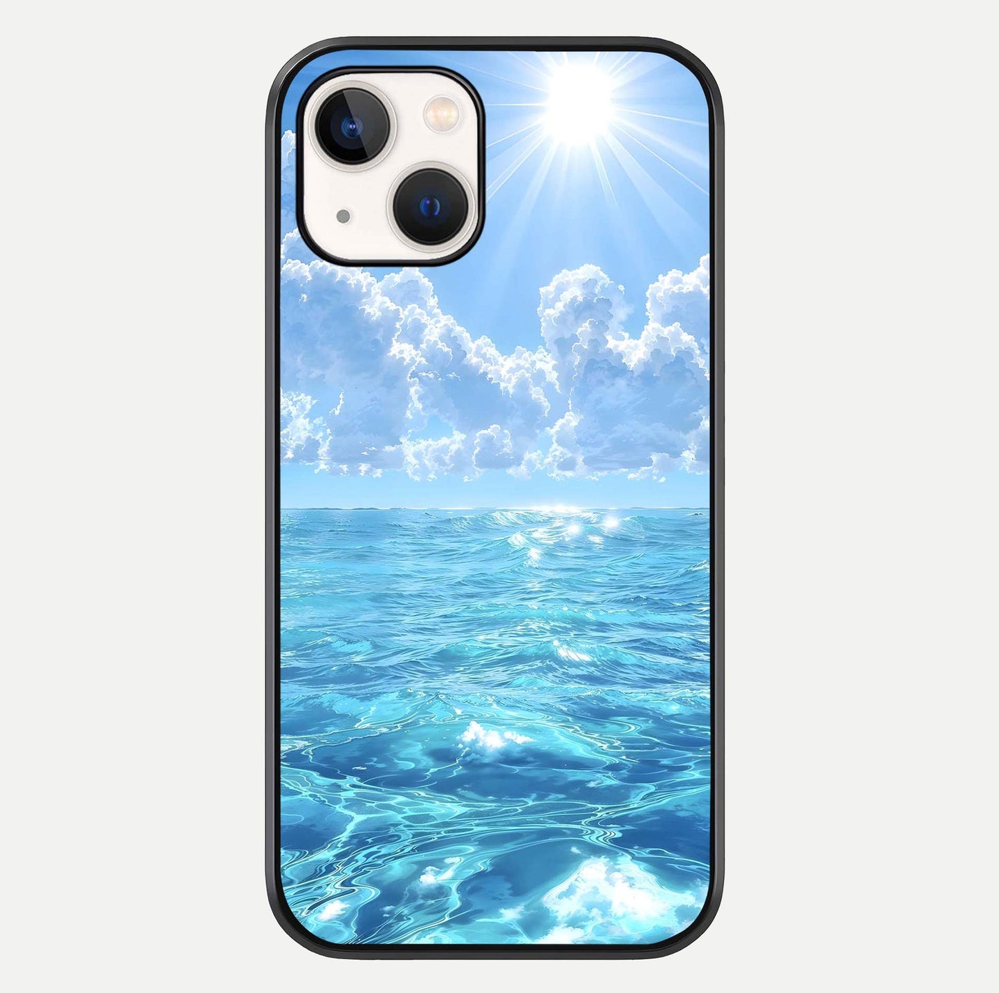 Endless Ocean Horizon Glass Case For iPhone 14 by Custom World