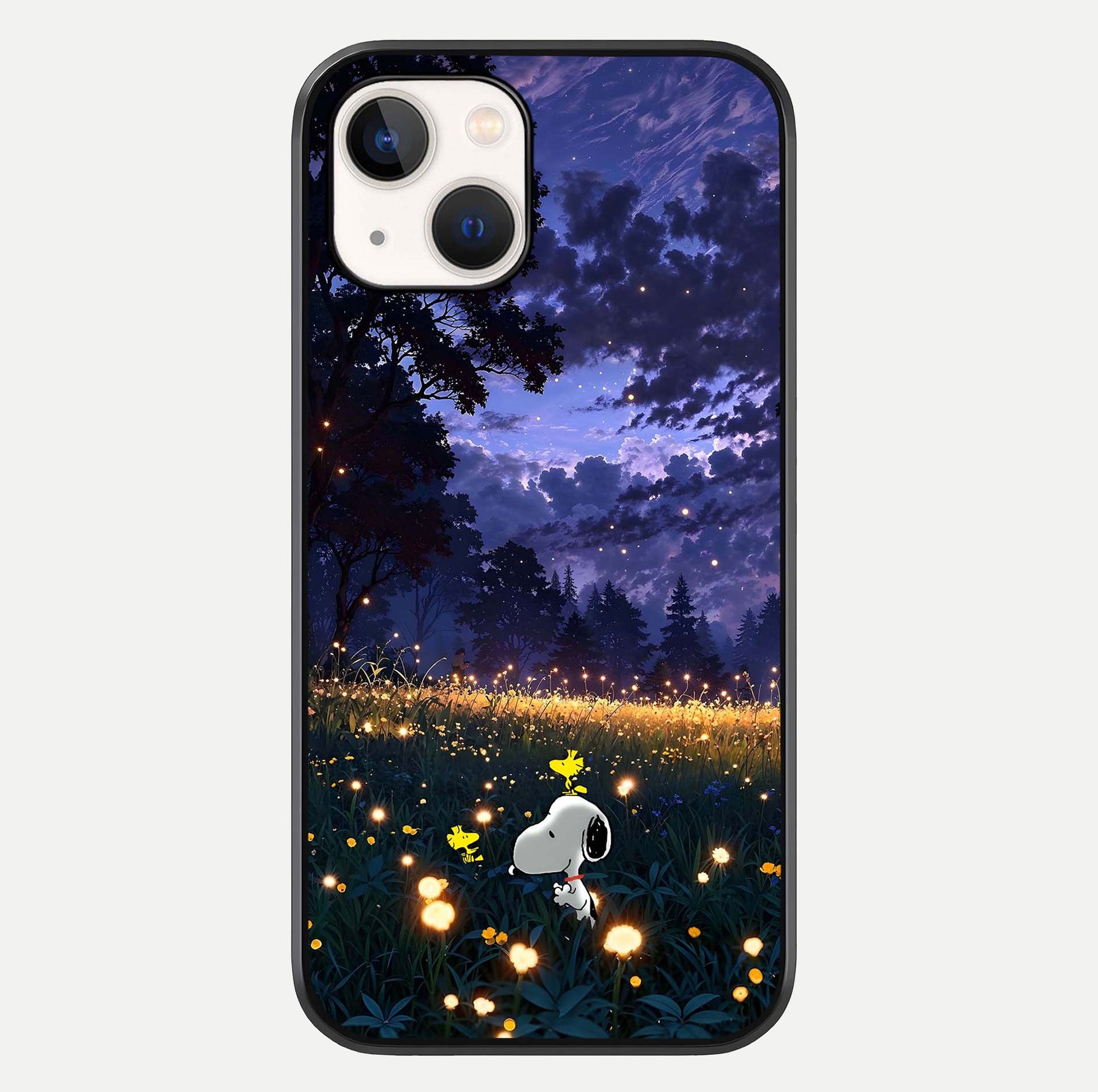 Firefly Meadow Magic Glass Case For iPhone 14 by Custom World