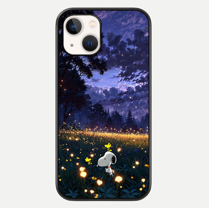 Firefly Meadow Magic Glass Case For iPhone 14 by Custom World