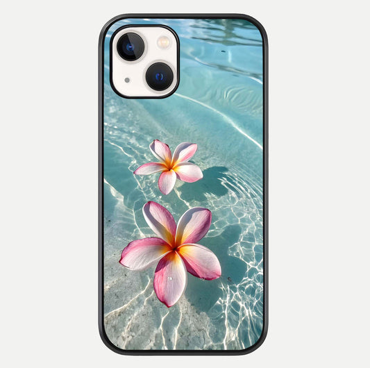 Floating Bloom Bliss Glass Case For iPhone 14 by Custom World