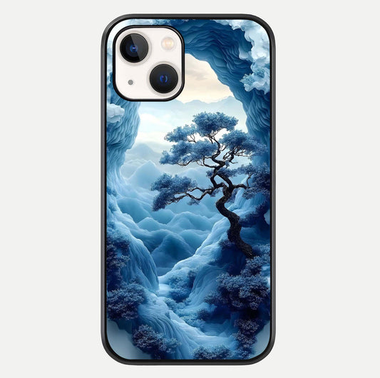 Frozen Serenity Gate Glass Case For iPhone 14 by Custom World