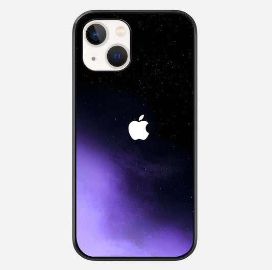 Galaxy Apple Aura Glass Case For iPhone 14 by Custom World