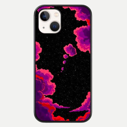 Galaxy Dream Frame Glass Case For iPhone 14 by Custom World