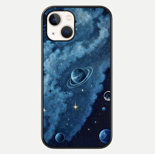 Galaxy Dream Space Glass Case For iPhone 14 by Custom World