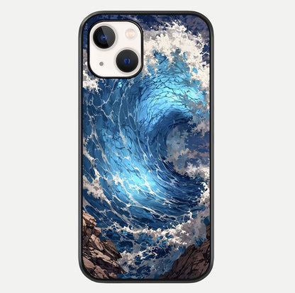 Giant Ocean Wave Glass Case For iPhone 14 by Custom World