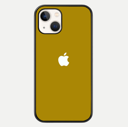 Golden Luxe Aura Glass Case For iPhone 14 by Custom World