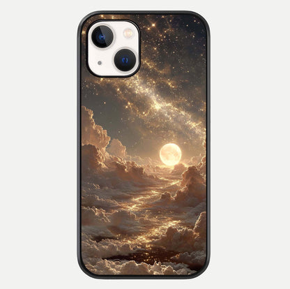 Golden Sky Dream Glass Case For iPhone 14 by Custom World