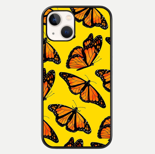 Golden Wing Flight Glass Case For iPhone 14 by Custom World