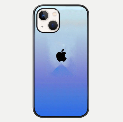Gradient Apple Vibe Glass Case For iPhone 14 by Custom World