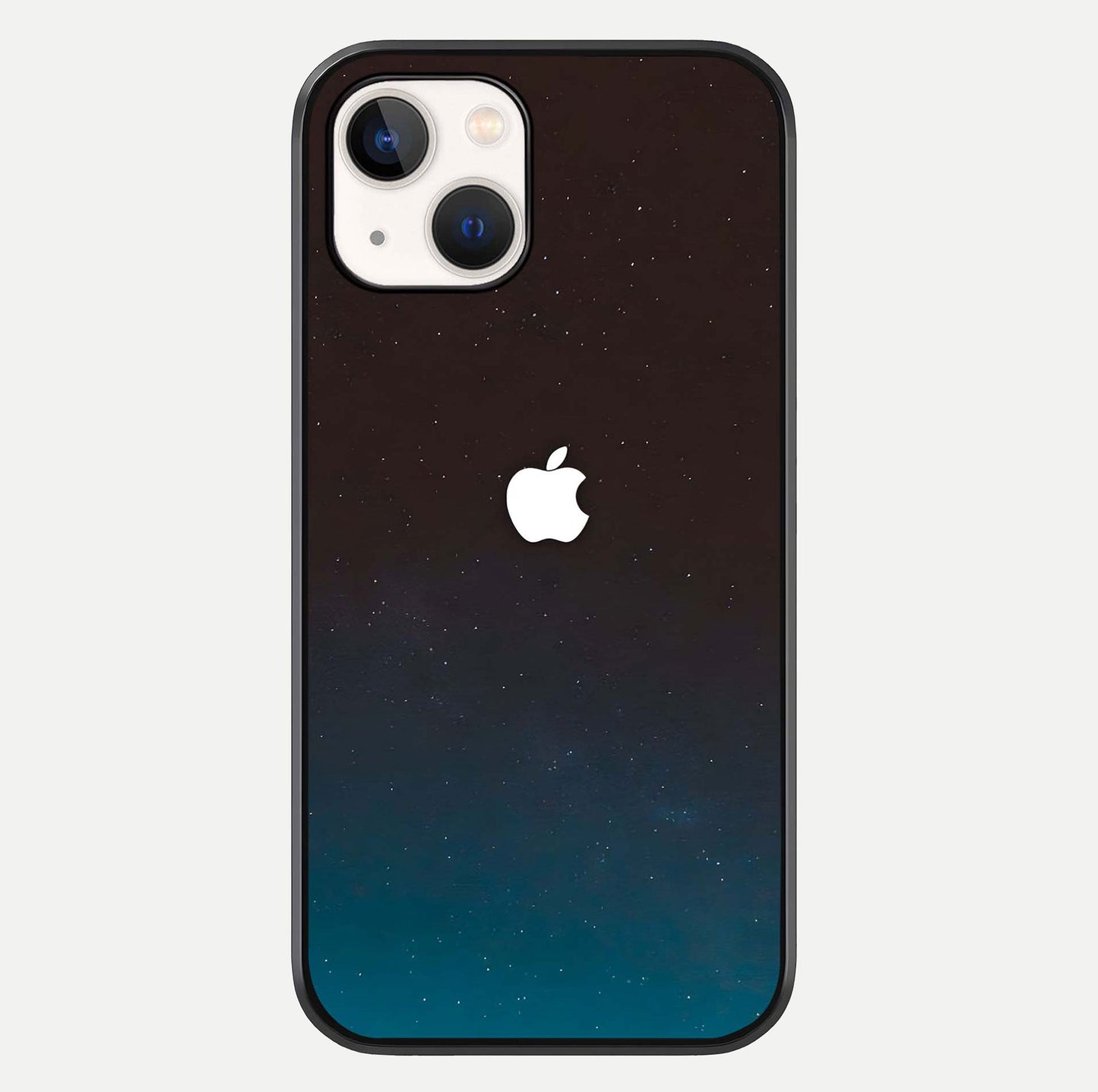 Green Emerald Apple Logo Glass Case For iPhone 14 by Custom World