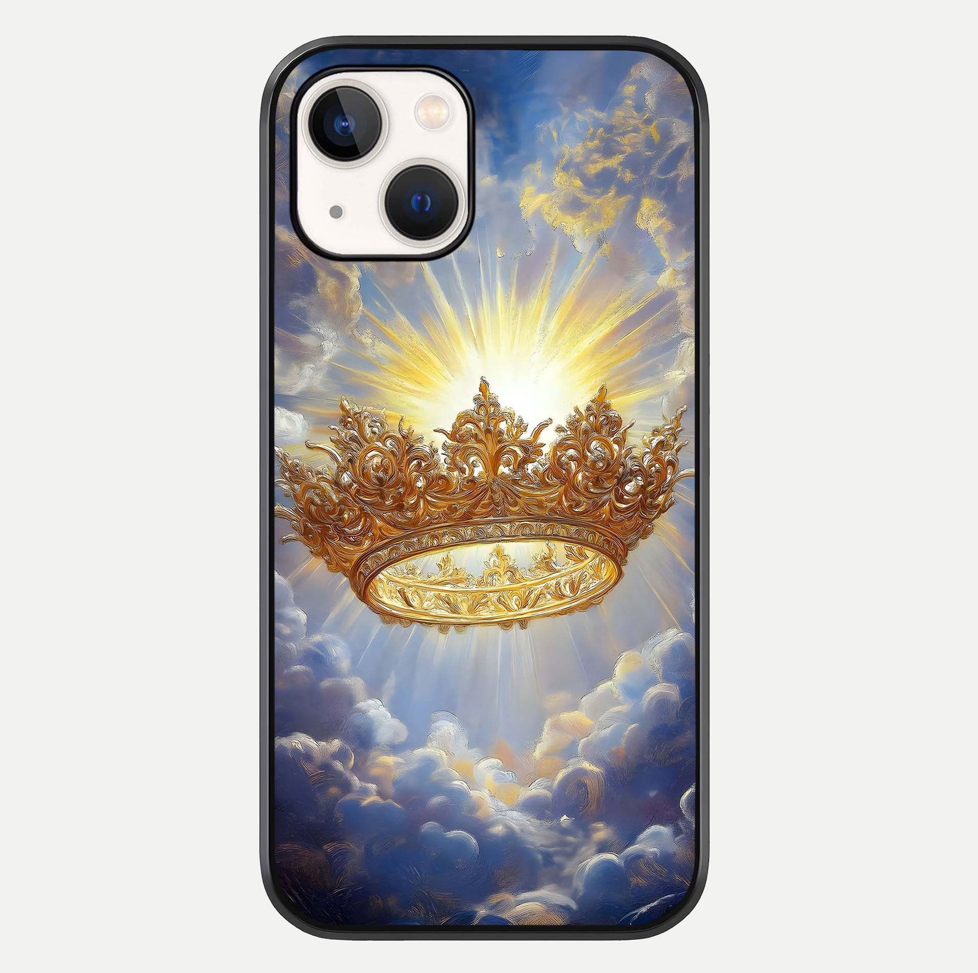 Heavenly Crown Light Glass Case For iPhone 14 by Custom World