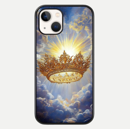Heavenly Crown Light Glass Case For iPhone 14 by Custom World