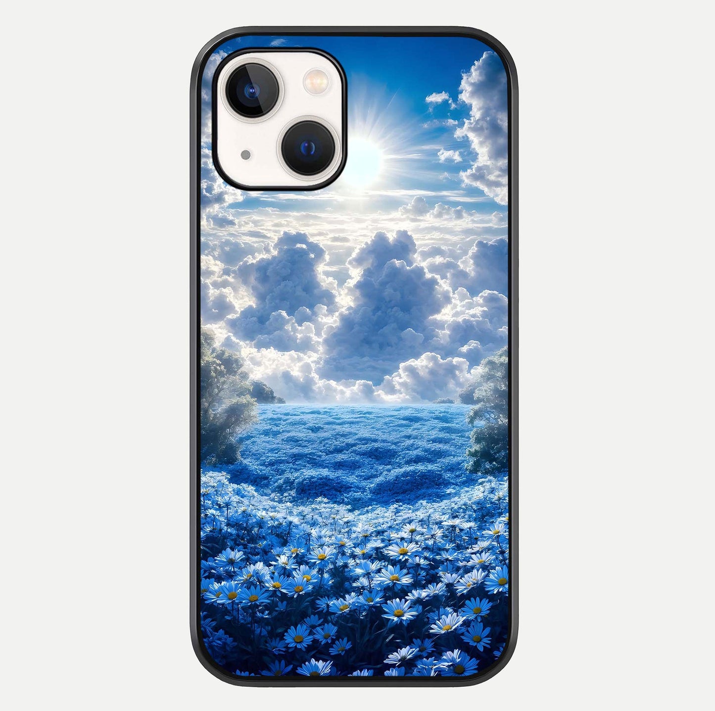 Heavenly Daisy Horizon Glass Case For iPhone 14 by Custom World