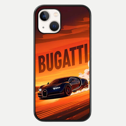 Inferno Bugatti Storm Glass Case For iPhone 14 by Custom World