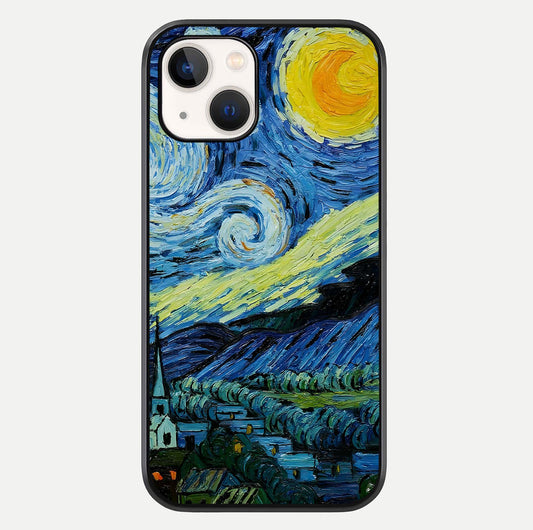Inspired Van Gogh Art Glass Case For iPhone 14 by Custom World